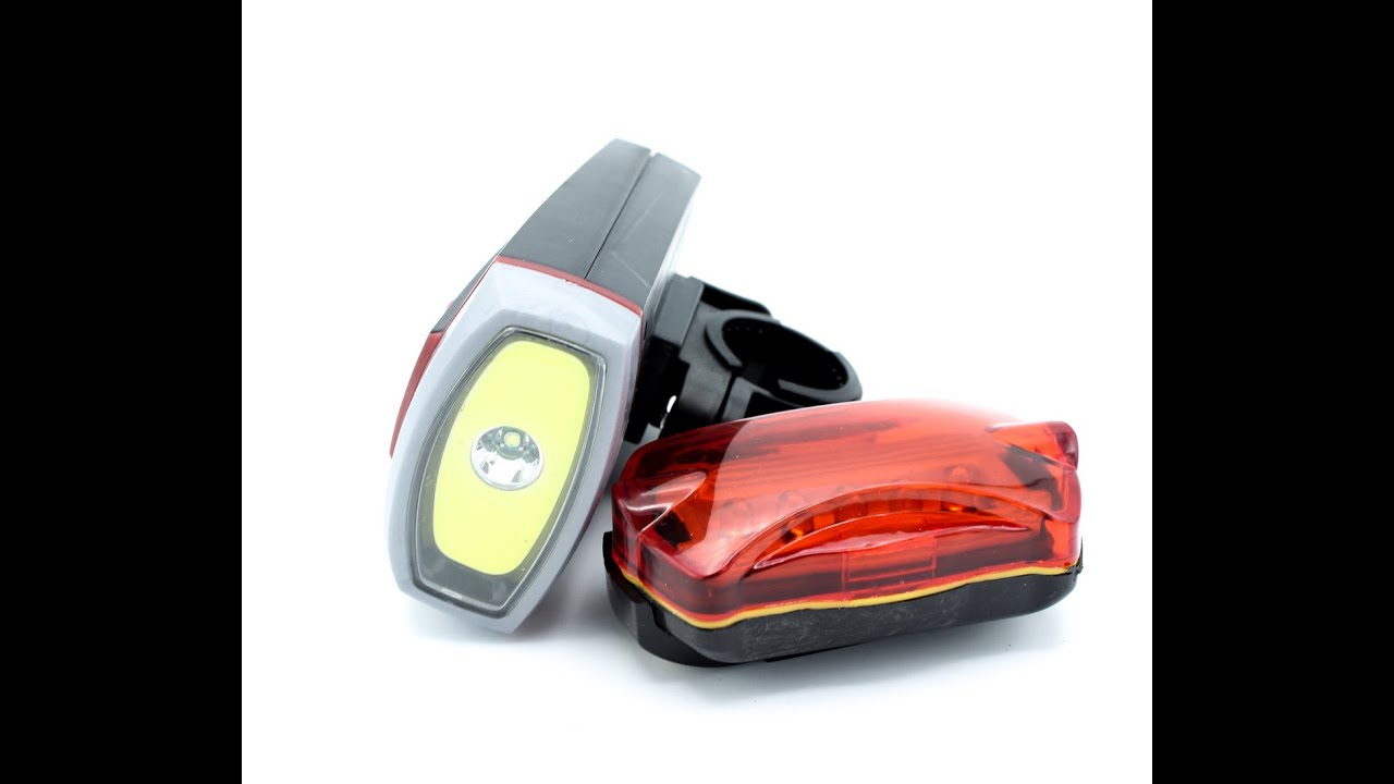 Фонарь для велосипеда SH-A10 передняя и задняя фары. Разбор и Обзор.