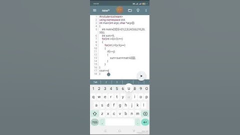 C++ Interview Question Addition of diagonal elements in a matrix