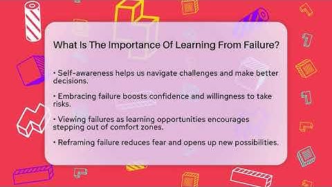 What Is The Importance Of Learning From Failure? - The Personal Growth Path