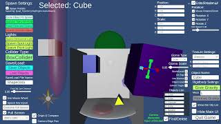 Runtime Level Editor 3D | Scale Gizmo & Obj Camera Find Distance Test | Unity Asset Demo Video