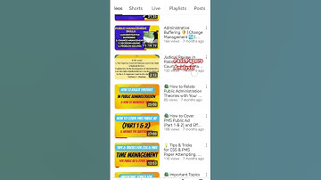 Public Administration past papers Analysid video