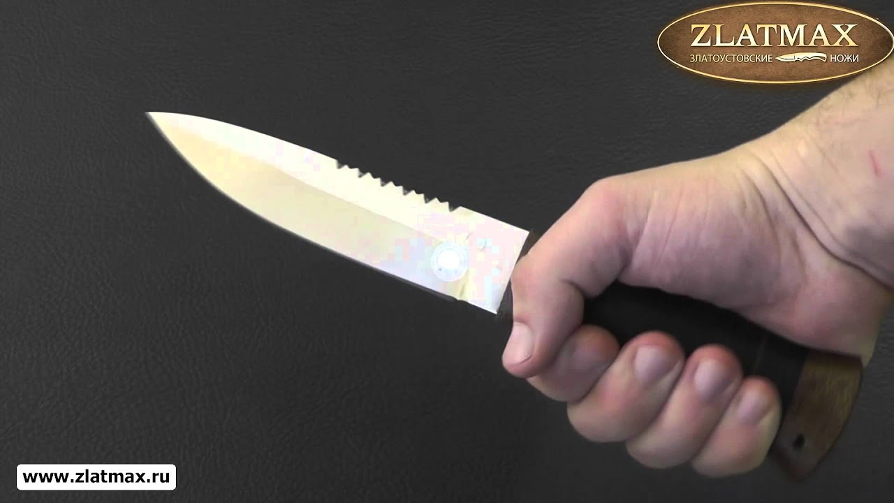 Видео Нож Спас-2 (40Х10С2М, Наборная кожа, Текстолит)