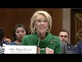 Senate Appropriations Subcommittee Hearing on Education: Questions and Answers