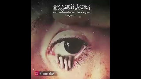 تلاوة رائعة (أم يحسدون الناس على ما آتاهم الله من فضله )