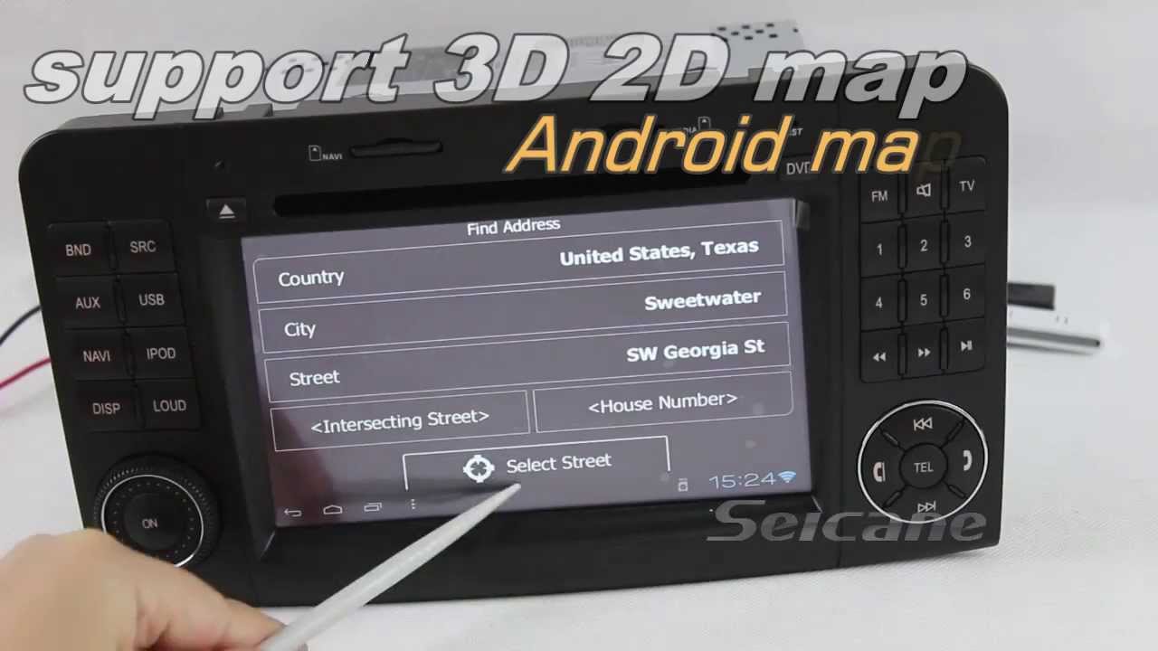 Mercedes x164 aftermarket sat nav bluetooth with rearview camera YouTube