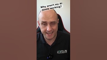Why aren’t my AI posts working | #JavelinContent #B2BMarketing #VideoRepurposing