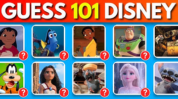 Guess 101 Disney Characters In 3 Seconds | EASY to IMPOSSIBLE