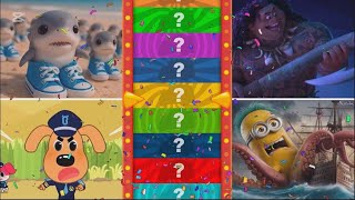 Tralalero Tralala Vs Moana Vs Inspektor Labrador Tiles Hop Edm Rush Cover Which Hero Did You Like?