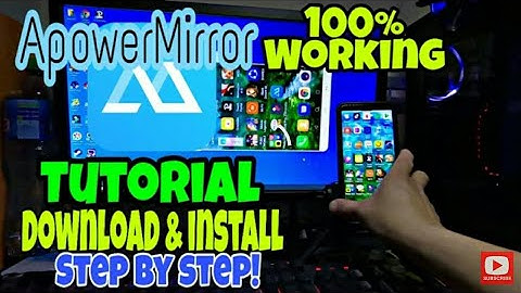 Apowermirror Application Download and install - Mirrorinng Phone into pc ( STEP BY STEP )