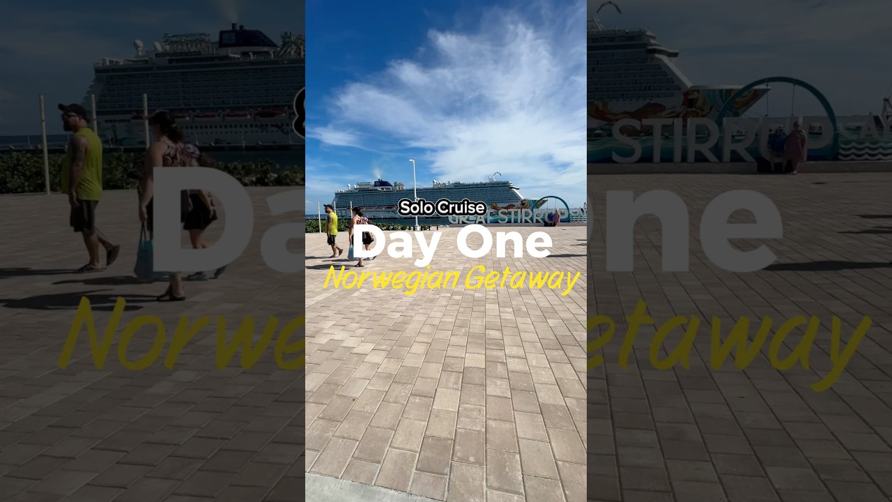 Day One of my Solo Cruise on the #norwegiangetaway #norwegiancruise