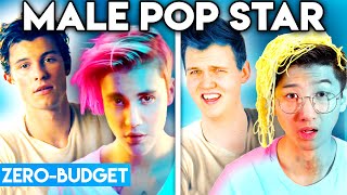 MALE POP STARS WITH ZERO BUDGET! (BEST OF SHAWN MENDES, JUSTIN BIEBER, \& MORE BY LANKYBOX)