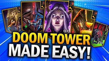 BEST CHAMPS for EVERY DOOM TOWER BOSS - Beginner Tips - Raid: Shadow Legends Guide