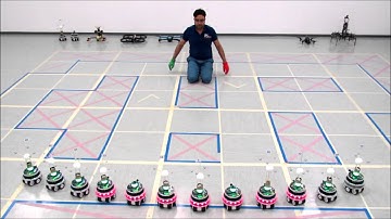 Selecting and Commanding All Robots from a Robot Swarm using a Gesture Language (Vocabulary)