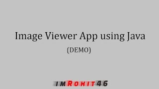 Image Viewer App using Java (Demo) screenshot 1