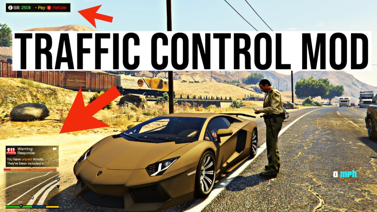 TRAFFIC CONTROL MOD FOR GTA 5 | How to install Traffic Control Mod for GTA 5  | EASY PC Mod Install - YouTube