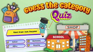 Guess the Correct Category! | 100 Fun Category Quiz Questions screenshot 1