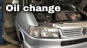 VW Transporter T4 Caravelle 2.5tdi oil change and oil filter replacement