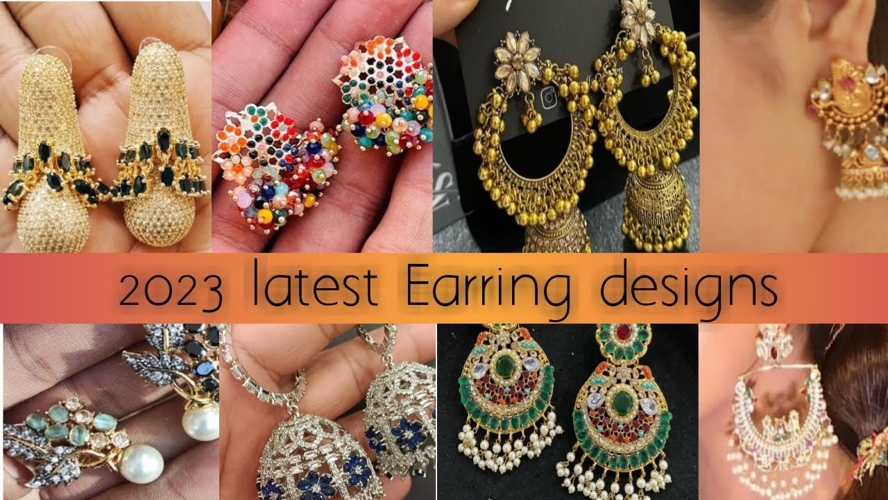 Needle Thread Earrings, Designing Earrings,Sui Dhaga Designing Earrings,  Sui Dhaga Earring Gold, Gold Earrings Design,
