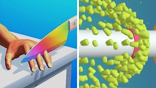 📌 ASMR Slicing 🆚️ OnPipe Satisfying Mobile Games Playing  App Gameplay Pro Videos Relaxing Game screenshot 3