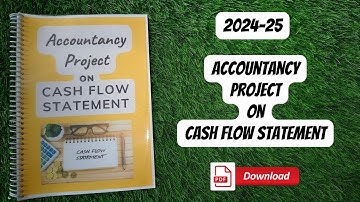 Accountancy Project on Cash Flow Statement for Class12th