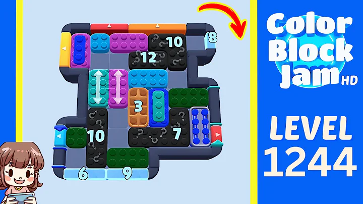 Color Block Jam Level 1244 Solution Walkthrough