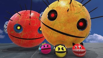 Robot Pacman vs Cartoon Cat vs Ms Pacman vs Scary Pacman X00