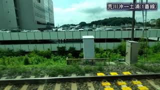 JR常磐線車窓（東側）＆E531系走行音　牛久→土浦　普通勝田行（後ろ10両土浦止）