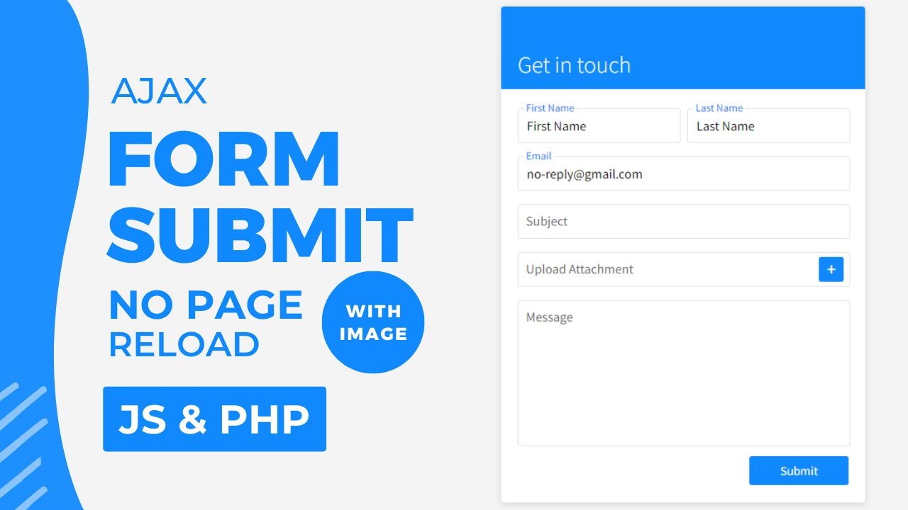 Reload the page. How to submit form without using JSCRIPT.