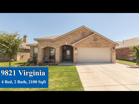 9821 Virginia Ave, Lubbock, TX home video tour