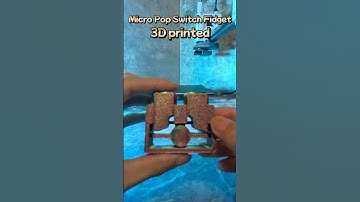 3D printed「Micro Pop Switch Fidget」Red & Green ver