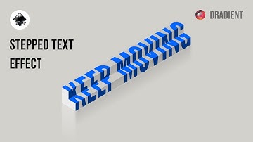 Stepped text effect in Inkscape