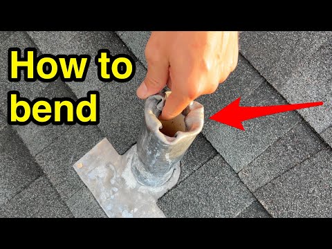 Pro tip: how to bend lead roof pipe flashing boot