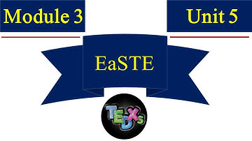 Module 3 | Unit 5 | EaSTE Module 3 Unit 5 | QAED | QAED Tainings | Teachers Trainings | TEDxs Guides