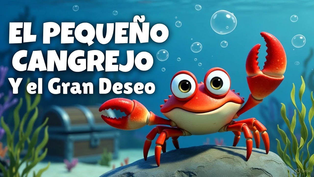 🦀 El Pequeño Cangrejo y el Gran Deseo – Cuento para niños