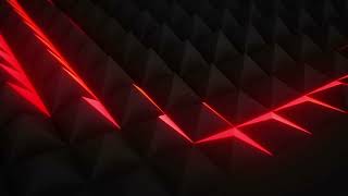 animation of 3D polygonal surface of triangles moving in abstract motion and lighting up hd1080
