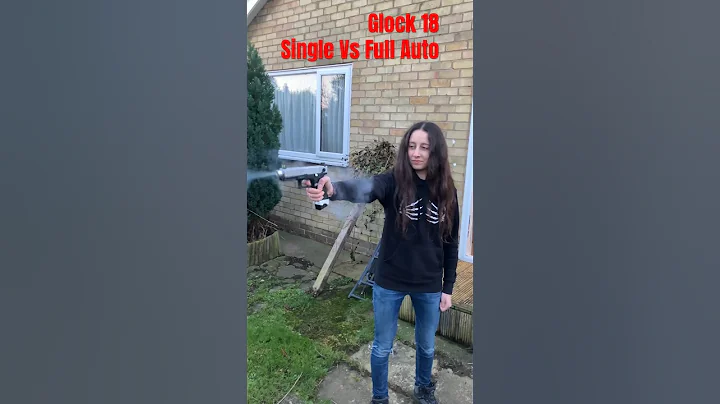 Glock 18 Single Vs Full Auto Airsoft Pistol #shorts #airsoft #fullauto