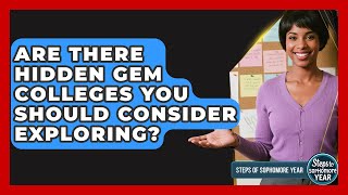Are There Hidden Gem Colleges You Should Consider Exploring - Steps to Sophomore Year Update