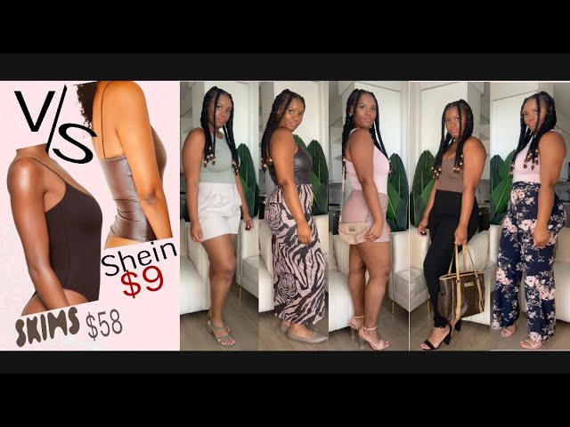 Styling my SKIMS dupes! Shein, Fashion nova and more! 