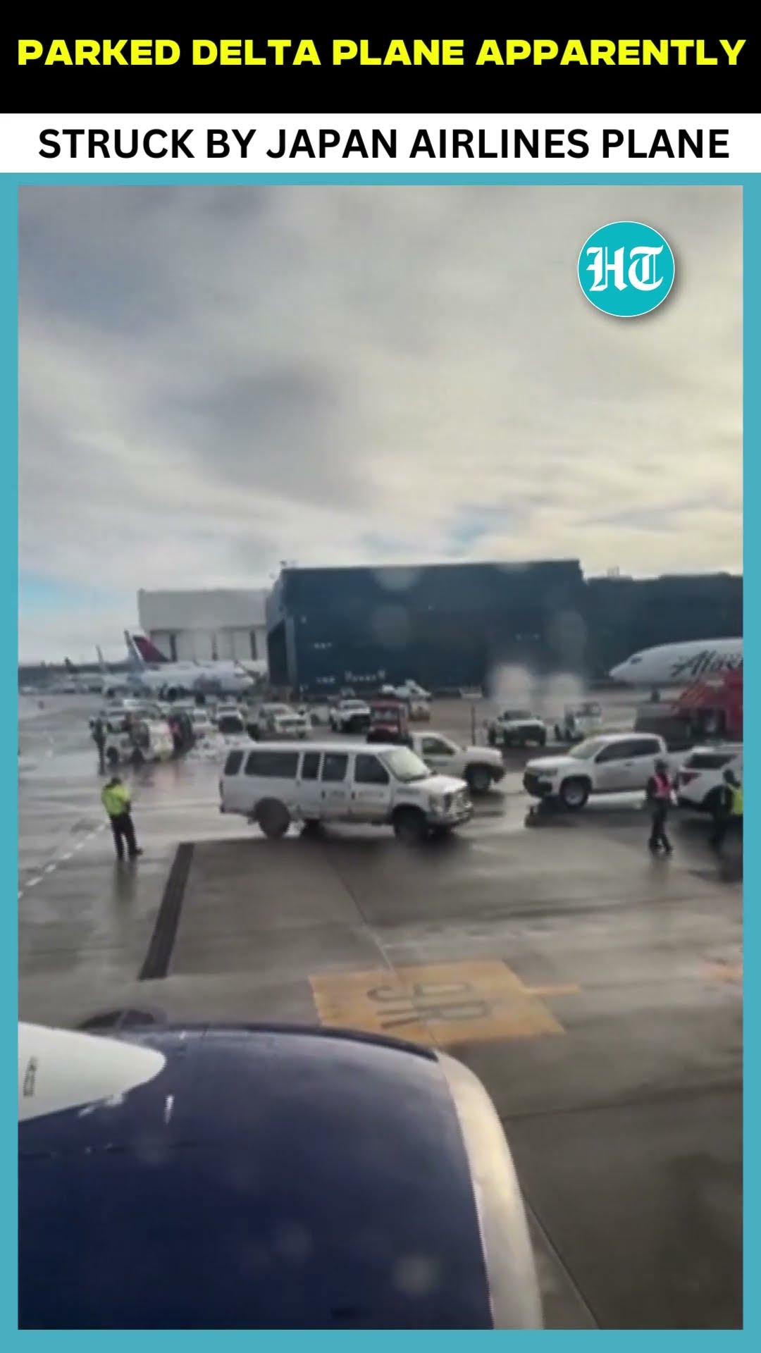 Two Passenger Planes Collide While Taxing At Seattle-Tacoma International Airport