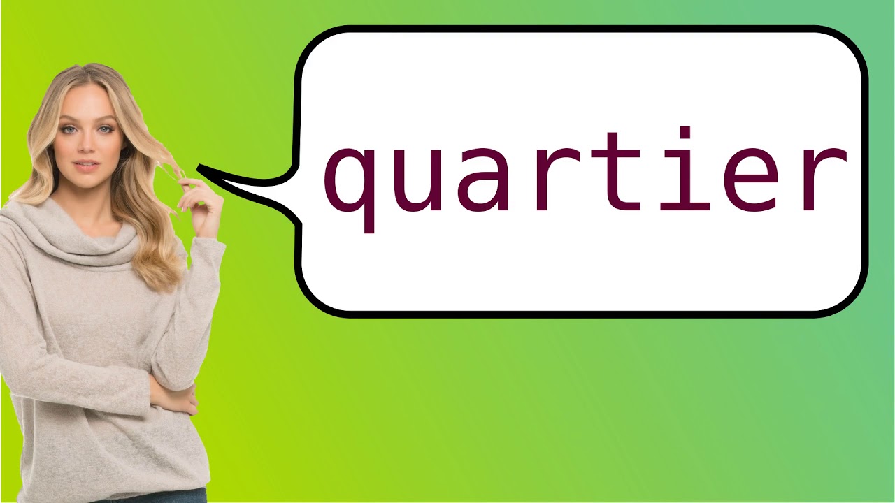 How to say 'quarter' in French? YouTube