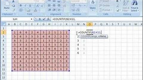 Excel 2007 - The COUNTIF Function And Absolute References