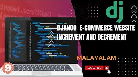 django E-commerce increment and decrement button