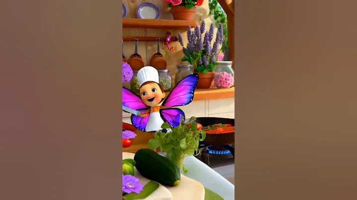 Beautiful Butterfly cook & dance in kitchen#beautiful #butterfly #cooking #dance #kitchen #trending