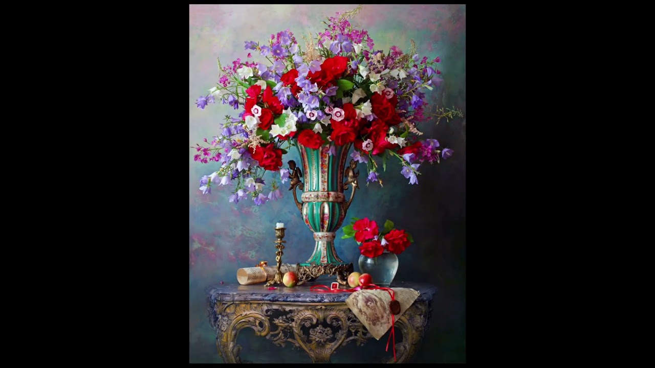 💐💐💐 Classical style flower arrangement still life photography works appreciation