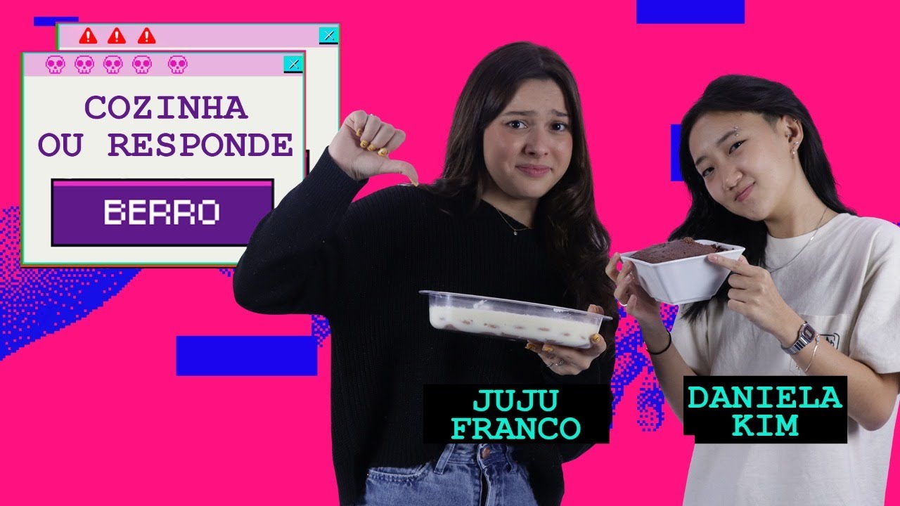 JUJU FRANCO e DANI SOOMIN tentam acertar RECEITAS DO TIKTOK pra não se EXPOR
