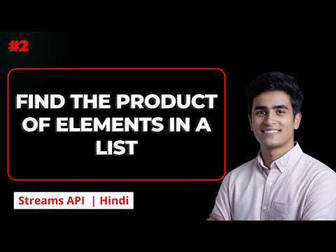 Java Stream API | Find Product of All Elements in a List | CSwithVK