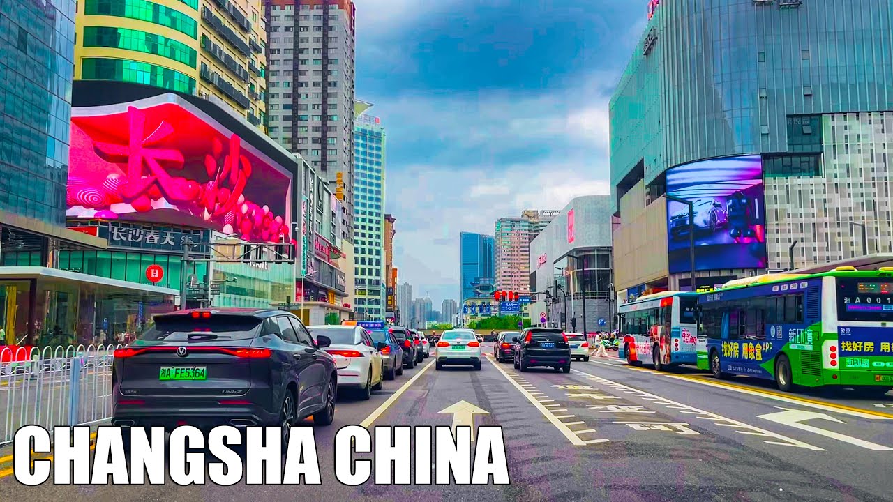 Changsha, China: Driving Downtown, China's Most Desirable Tourist City