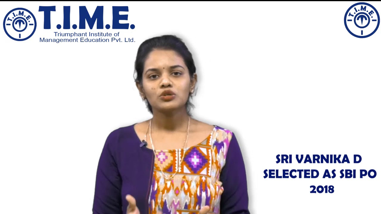 Sri Varnika D, selected as SBI PO 2018