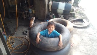 TIPS TAMBAL BAN DALAM TRUK BESAR.