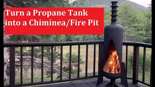 Turn a Propane Tank into a Chiminea/Fire Pit